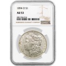 1894 O $1 Morgan Silver Dollar NGC AU53 About Uncirculated Key Date Coin #016
