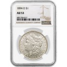 1894 O $1 Morgan Silver Dollar NGC AU53 About Uncirculated Key Date Coin #017