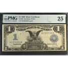 Series Of 1899 $1 Black Eagle Silver Certificate Fr#236 PMG VF25 #089