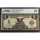 Series Of 1899 $1 Black Eagle Silver Certificate Fr#236 PMG VF25 #081
