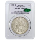 1899 O $1 Morgan Silver Dollar Top 100 VAM 6 Micro O PCGS XF45 CAC Coin 