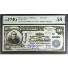 Series Of 1902 $10 First NB Of Wood River Nebraska CH# 3939 Fr#618 PMG Ch AU58