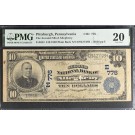 Series 1902 $10 The Second NB Of Allegheny Charter #776 Fr#624 PMG VF20 Comments