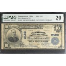 1902 $10 The Commercial NB Of Youngstown Ohio Charter #2482 Fr#633 PMG VF20 