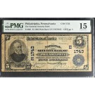1902 $5 National Security Bank Of Philadelphia Charter #1743 Fr#601 PMG Ch F15