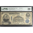 1902 $5 The Public NB And Trust Company New York Charter #11034 Fr#606 PMG VF20