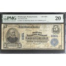 Series 1902 $5 The Mellon NB Of Pittsburgh Charter #6301 Fr#598 PMG VF20 Stains