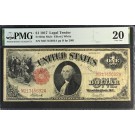 Series Of 1917 $1 Legal Tender Note Red Seal Sawhorse Fr#38m Mule PMG VF20