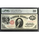 Series Of 1917 $1 Legal Tender Note Red Seal Sawhorse Fr#39m Mule PMG VF30
