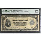 Series Of 1918 $2 Federal Reserve Bank Note Chicago Battleship Fr#767 PMG F12
