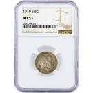 1919 S 5C Buffalo Nickel NGC AU53 About Uncirculated Key Date Coin