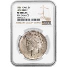 1921 High Relief $1 Silver Peace Dollar NGC XF Details Rim Damage Key Date Coin