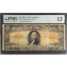 Series Of 1922 $20 Large Size Gold Certificate Fr#1187 PMG F12 Ink Rub