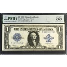 Series Of 1923 $1 Large Size Note Silver Certificate Fr#237 PMG AU55