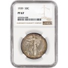 1939 50C Proof Walking Liberty Silver Half Dollar NGC PF67 Gem Toned Coin