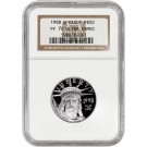 1998 W $50 Proof American Platinum Eagle 1/2 oz .9995 NGC PF70 Ultra Cameo 