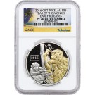 2016 $5 Tokelau Proof Year Of The Monkey Gilt 1 oz .999 Silver NGC PF70 ER