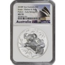 2018 P $2 AUD 2 oz .999 Fine Silver Australian Koala Mother & Baby NGC MS70 ER