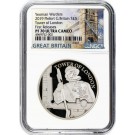 2019 £5 Proof .925 Fine Silver Piedfort Great Britain Yeoman Warders NGC PF70 FR