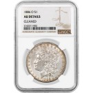 1886 O $1 Morgan Silver Dollar NGC AU Details Cleaned Key Date Coin