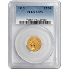 1915 $2.50 Indian Head Quarter Eagle Gold PCGS AU55 About Uncirculated Coin 