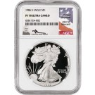 1986 S $1 Proof Silver American Eagle NGC PF70 UC John Mercanti Signature Label