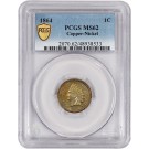 1864 1C Copper Nickel Indian Head Cent PCGS Secure Gold Shield MS62 Coin