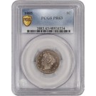 1885 5C Proof Liberty Head V Nickel PCGS Secure Gold Shield PR63 Key Date Coin