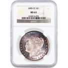 1890 CC Carson City $1 Morgan Silver Dollar NGC MS63 Key Date Coin Toned
