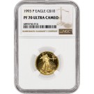 1993 P $10 Proof Gold American Eagle 1/4 oz NGC PF70 Ultra Cameo Coin