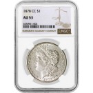 1878 CC Carson City $1 Morgan Silver Dollar NGC AU53 Key Date Coin #002