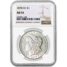 1878 CC Carson City $1 Morgan Silver Dollar NGC AU53 Key Date Coin #006