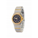 Omega Constellation 24mm 18k Rose Gold Steel Quartz Watch 123.25.24.60.63.002