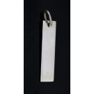 Authentic Gucci Italy 925 Sterling Silver Rectangle Tag Plate Pendant