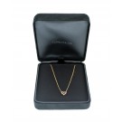 Tiffany & Co 18k Rose Gold Diamond Mini Heart Necklace 16" With Box