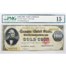 Series 1882 $100 Large Size Gold Certificate Fr#1210 PMG Ch Fine 15 Minor Repair