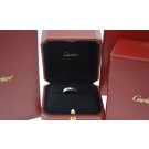Cartier LOVE 18k White Gold 3.4mm Wedding Band Ring Size 53 US 6.25 Box & COA 