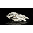 Arts & Crafts Signed Peer Smed Hand Wrought Sterling Silver Calla Lily Brooch 