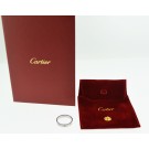 Cartier LOVE 18k White Gold 3.75mm Wedding Band Ring Size 53 US 6.25 Pouch & COA 