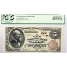 Series 1882 $5 National Bank Of Troy Brown Back Note Charter # 992 PCGS EF45 PPQ