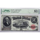 Series Of 1917 $2 Legal Tender United States Note Fr#60 Choice UNC 63 EPQ