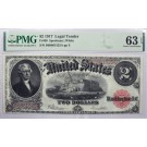 Series Of 1917 $2 Legal Tender United States Note Fr#60 Choice UNC 63 EPQ
