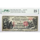 Series Of 1875 $5 Chase NB New York City Charter # 2370 Fr#403 PMG VF25 Corner