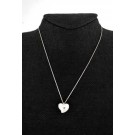 Vintage Tiffany & Co Elsa Peretti Spain Sterling Silver Puffy Heart Necklace 16"