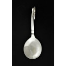 Georg Jensen Denmark Ornamental #41 925 Sterling Silver Curved Baby Spoon 3 7/8"
