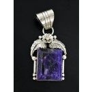 Vintage Ray Bennett Navajo Native American 925 Sterling Silver Sugilite Pendant