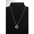 Tiffany & Co Elsa Peretti Sterling Silver 18mm Star Of David Pendant Necklace 16