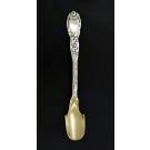 Tiffany & Co Chrysanthemum Sterling Silver Gold Wash Large Cheese Scoop 9 1/4"
