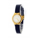 Vintage Tiffany & Co Tesoro L0130 24mm 18k Yellow Gold White Dial Quartz Watch