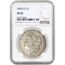 1892 CC Carson City $1 Morgan Silver Dollar NGC VF25 Key Date Coin #007